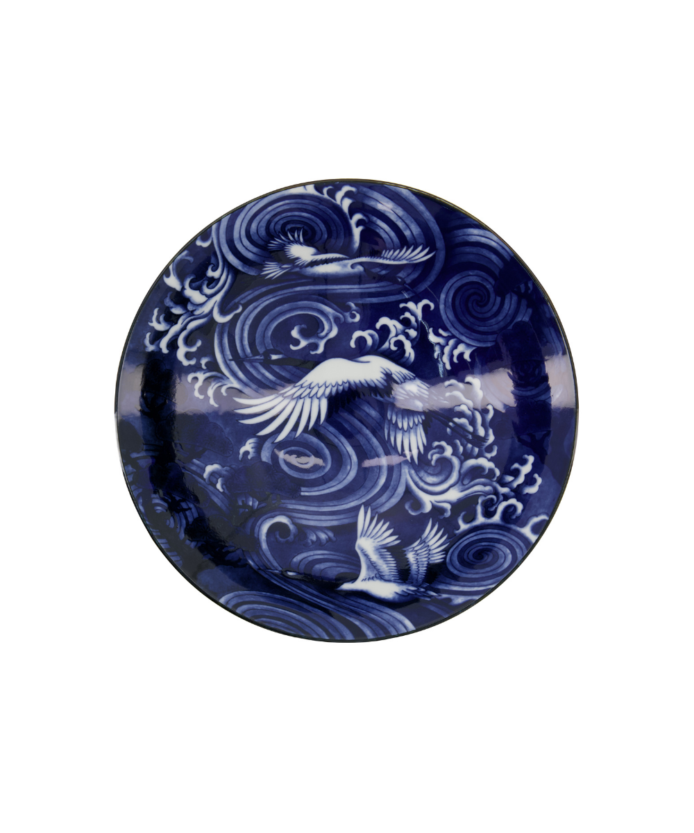 Japonism Crane Menbachi skål - Ø25,2 cm.